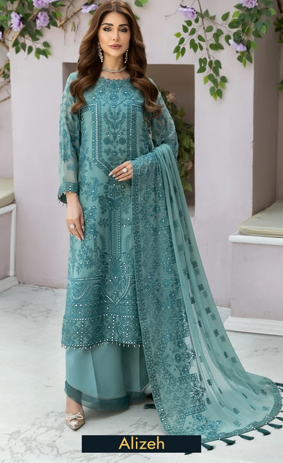Embroidered Chiffon - V01d07