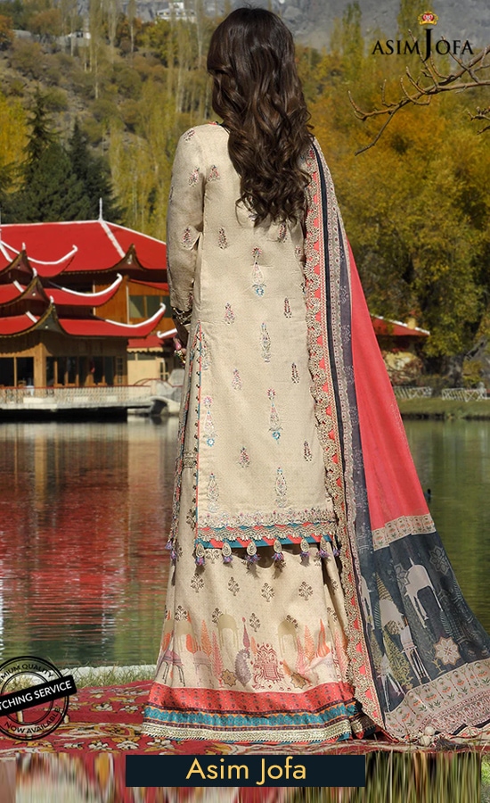 Embroidered Printed Lawn - Ajsl 02