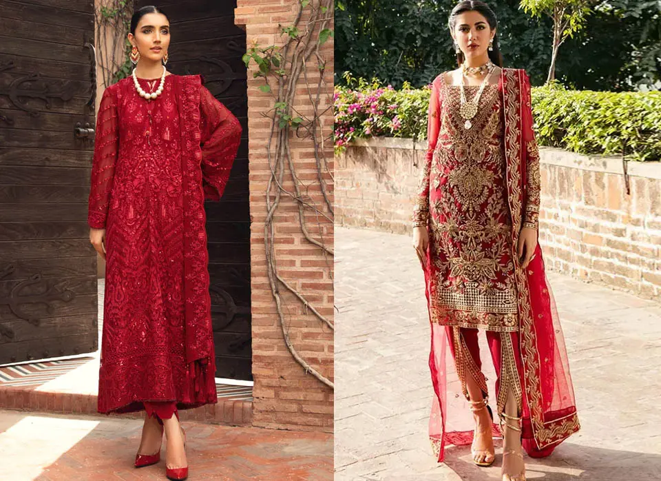 Breathtaking Red Shalwar Kameez Designs.