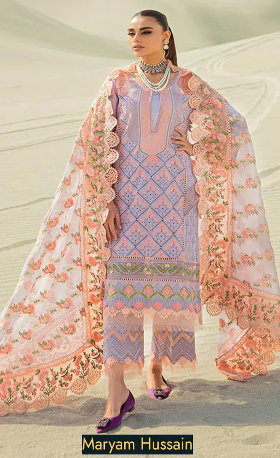 Embroidered Lawn - Lilly