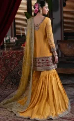Yellow Colour Anarkali Suit For Wedding Guestsss (3)