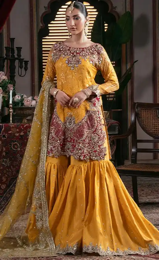 Yellow Colour Anarkali Suit For Wedding Guestsss (4) Yellow Colour Anarkali Suit For Wedding Guestsss (4)
