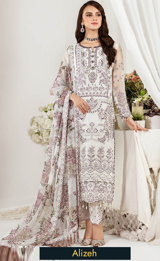 Alizeh Embroidered Chiffon Dhaagay V03 1 2