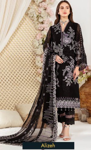 Alizeh Embroidered Chiffon Dhaagay V03D02 1 1