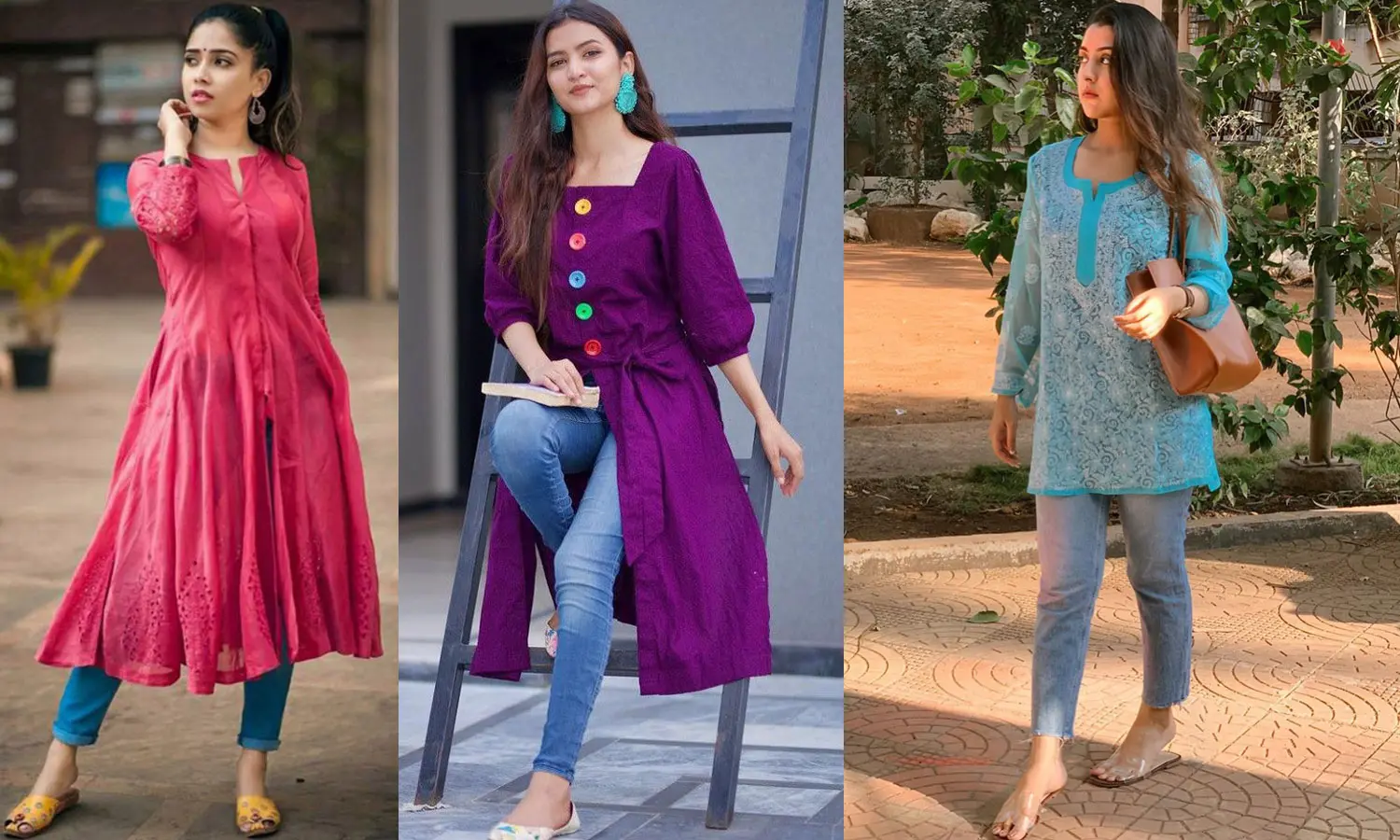 Fashion of Jeans and Pakistani Kurti in Winter