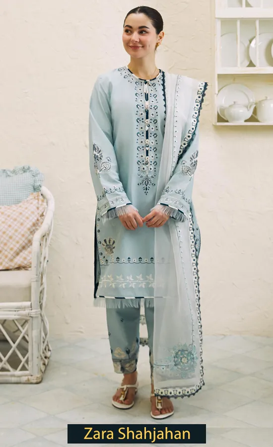 Embroidered Lawn - Arzoo 1A
