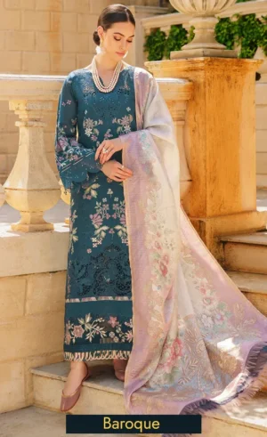 Embroidered Swiss Lawn - SL12 D02