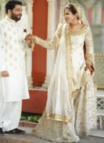 Off White and Golden Gharara for Nikkah (3)_11zon