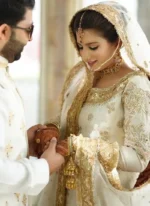 Off White and Golden Gharara for Nikkah (5)_11zon