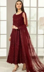 Maroon Anarkali Suit​ For Wedding Guestsssss (4)