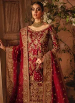 Maroon Bridal Gharara