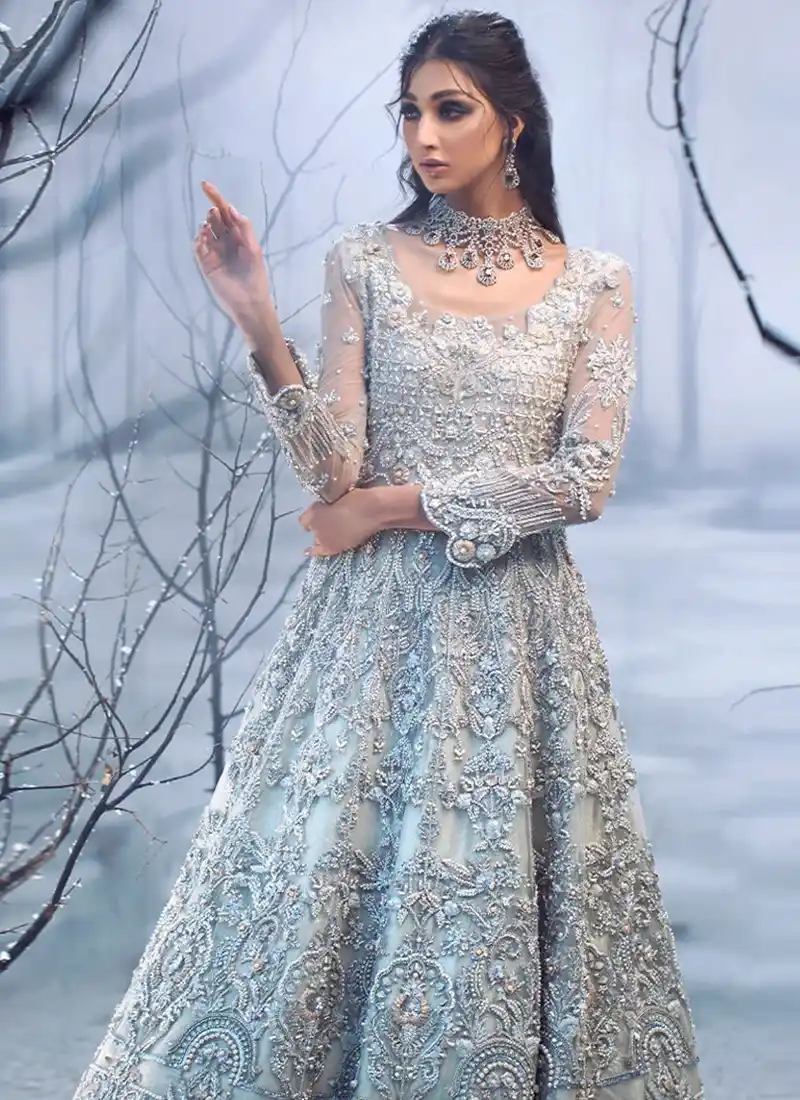 Grey Bridal Maxi for Nikkah Grey Bridal Maxi for Nikkah