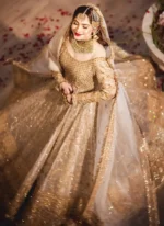 slim fit dress slacks Hafsah- White & Gold Nikkah Dresses In Canada & US – Karigur