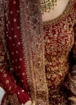 Maroon Bridal Farshi Lehenga