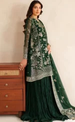 Green Anarkali Suit For Wedding Guestsss (1)