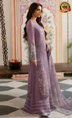 Lilac Pakistani Dress For Wedding Guests (3)