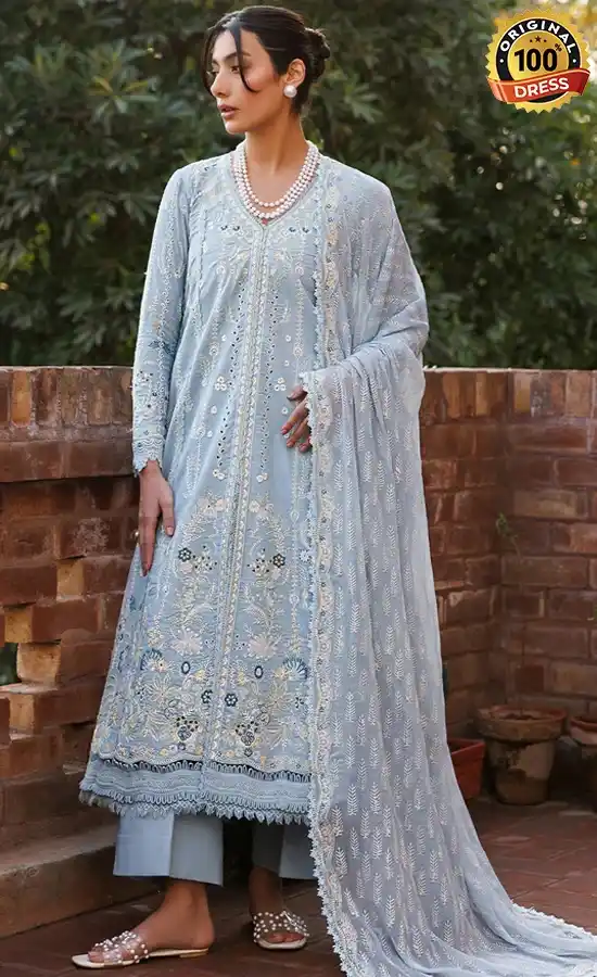 Embroidered Lawn Blissful Dreams Dress (1)