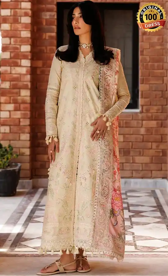 Embroidered Lawn Blossom Bliss Dress (4)