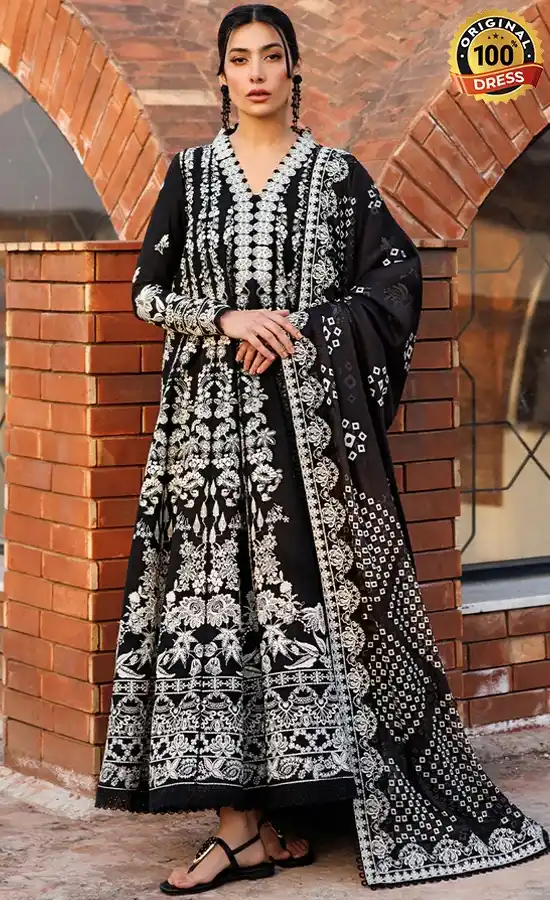 Embroidered Lawn Midnight Bliss Dress (3)