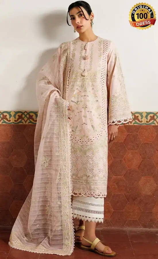 Embroidered Lawn Orchid Royale Dress (1)