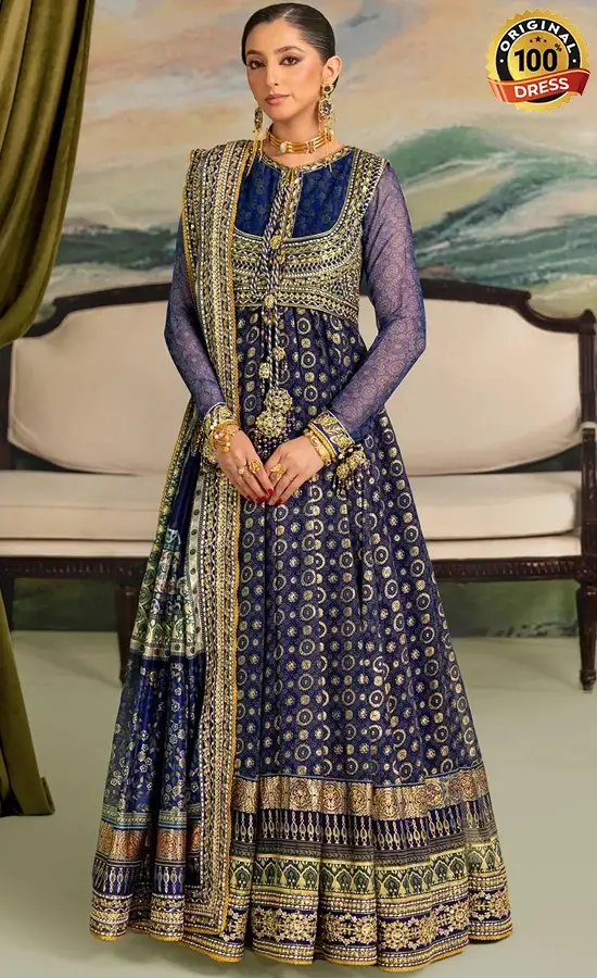 Aik Atelier Embroidered Organza LADY LOOK 02 Dress (1)