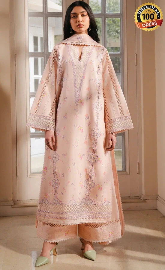 Afrozeh PK Embroidered Printed Lawn Mirel Dress (4) Afrozeh PK Embroidered Printed Lawn Mirel Dress (4)