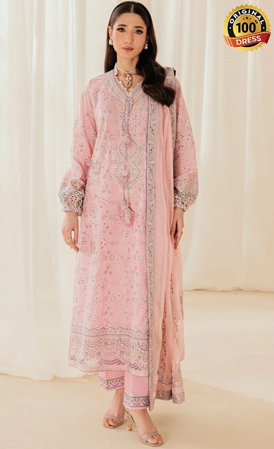Aik Atelier Embroidered Organza B2603B Dress (2)
