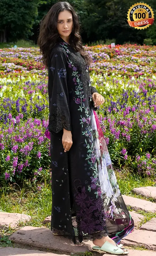 mushq purple dress Purple Pakistani Lawn Suit