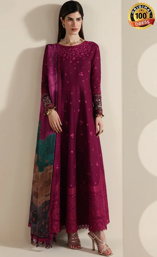 Jazmin Embroidered Lawn IL26-D02 Dress (3) Jazmin Embroidered Lawn IL26-D02 Dress (3)